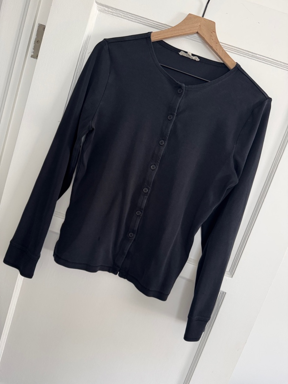 Madewell Black Button-Front Cardigan